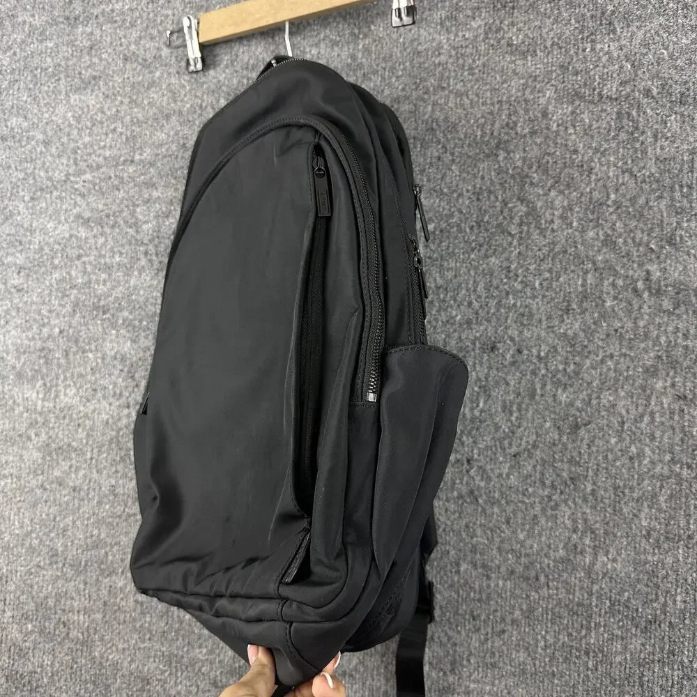 Away Daypack Minimalist Nylon Laptop Travel Backpack Black Work Office College